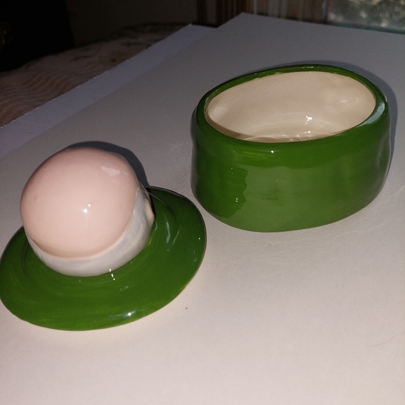 Vintage* Ceramic Bathroom/Trinket Box - Picture 3 of 5